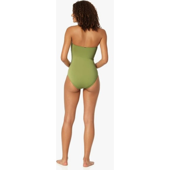 Anne Cole Womens 12 Standard Twist Front Shirred One Piece Swimsuit - Picture 2 of 7